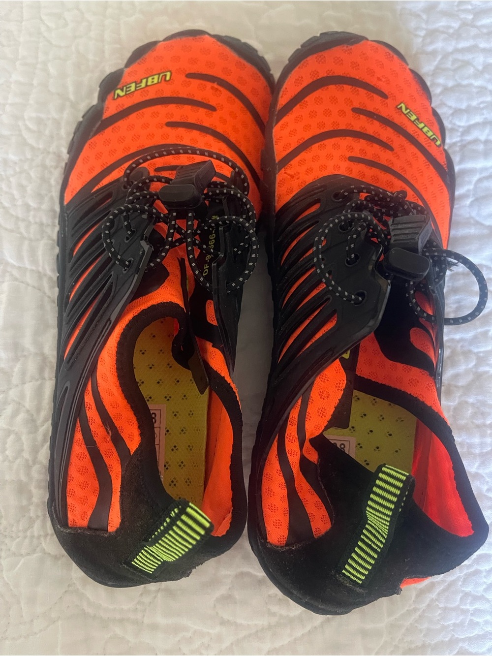 L.L. Bean Orange and Black Athletic Water Shoes